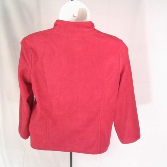 Red Fleece Zip Jacket - Picture 3 of 3